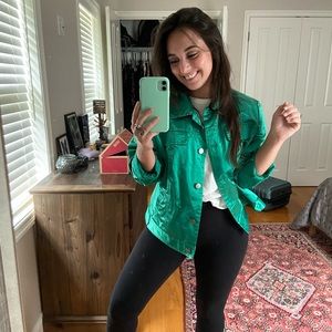 St. Patrick’s Satin blazer 🍀